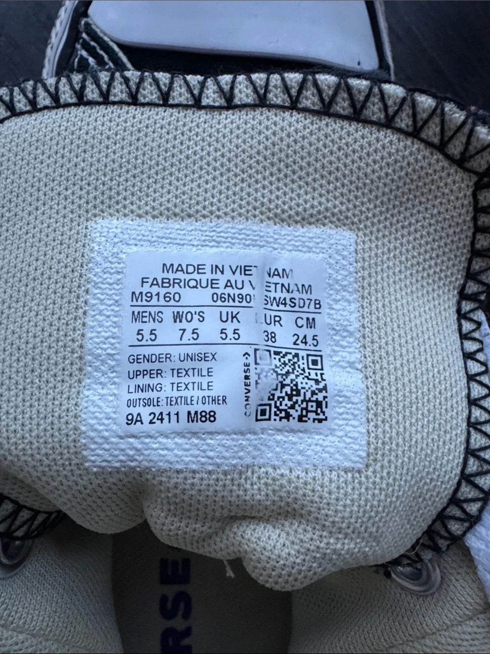 Like New Converse All Star Black and White Kids' High-Top Sneakers